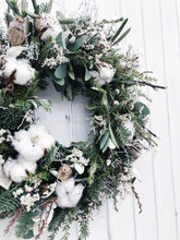 Load image into Gallery viewer, White Christmas Wreath