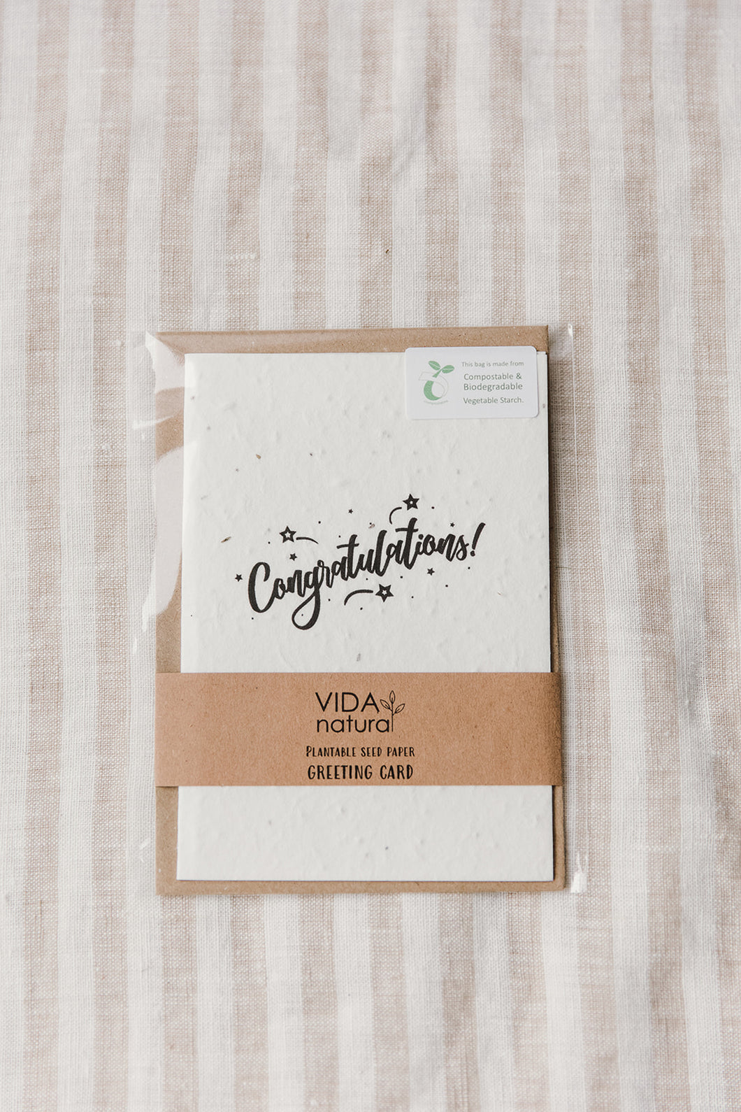 Vida Natural Seeded Plantable Greetings Cards - Congratulations