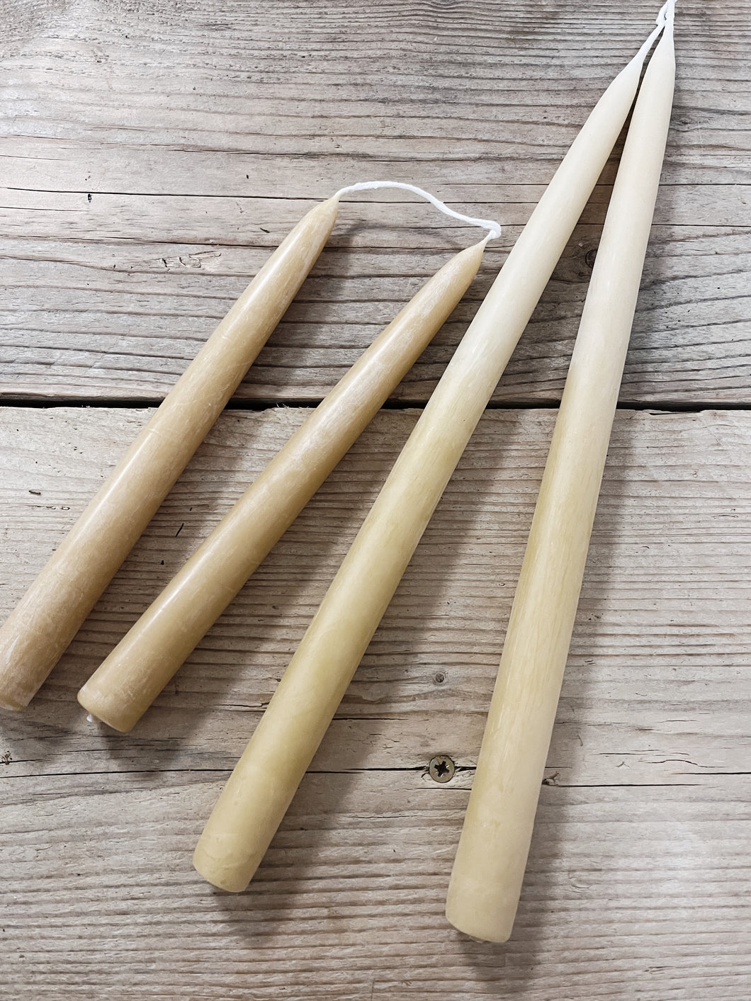 British Bees Wax Taper Candle Pair